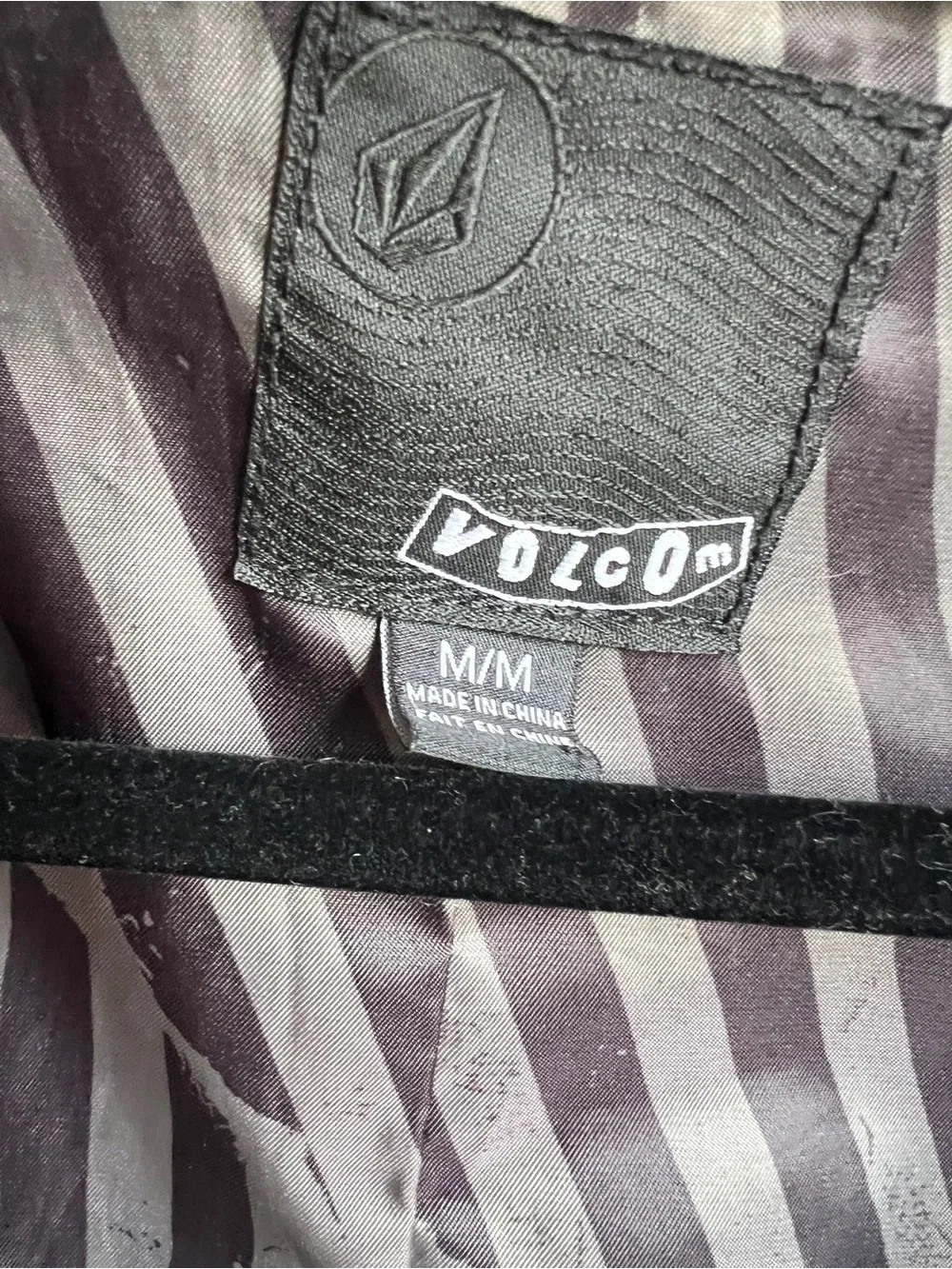 Volcom 'Gent' Cadet Style Button Front Jacket with Anchor Detail medium